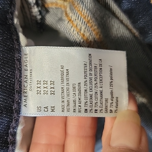 American Eagle Size 32x32 AirFlex+ Slim Denim Blue Jeans, Like New Condition - Picture 10 of 14